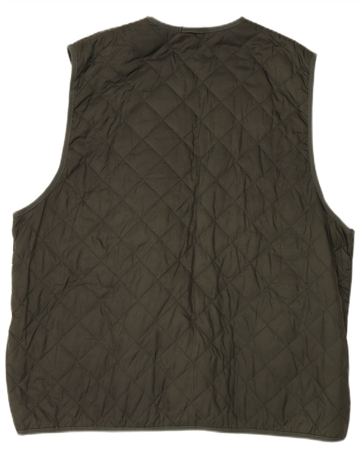 Barbour Ανδρικό καπιτονέ Gilet Μέγεθος 52 Μεγάλο Πράσινο Πολυαμίδιο