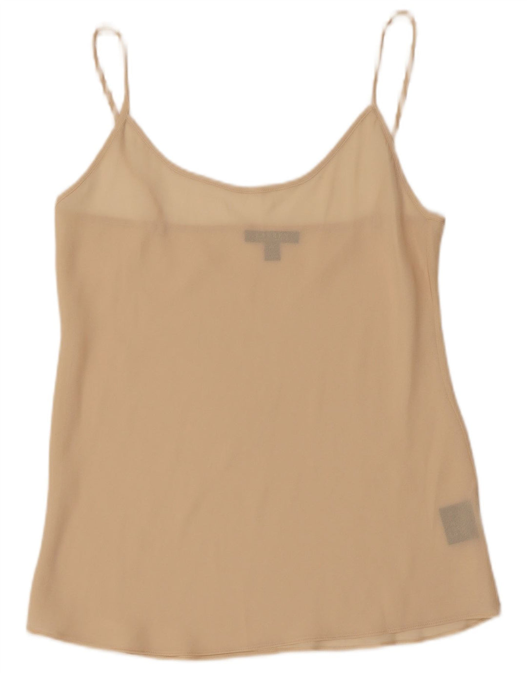 RALPH LAUREN Womens Cami Top UK 12 Medium Beige Polyester