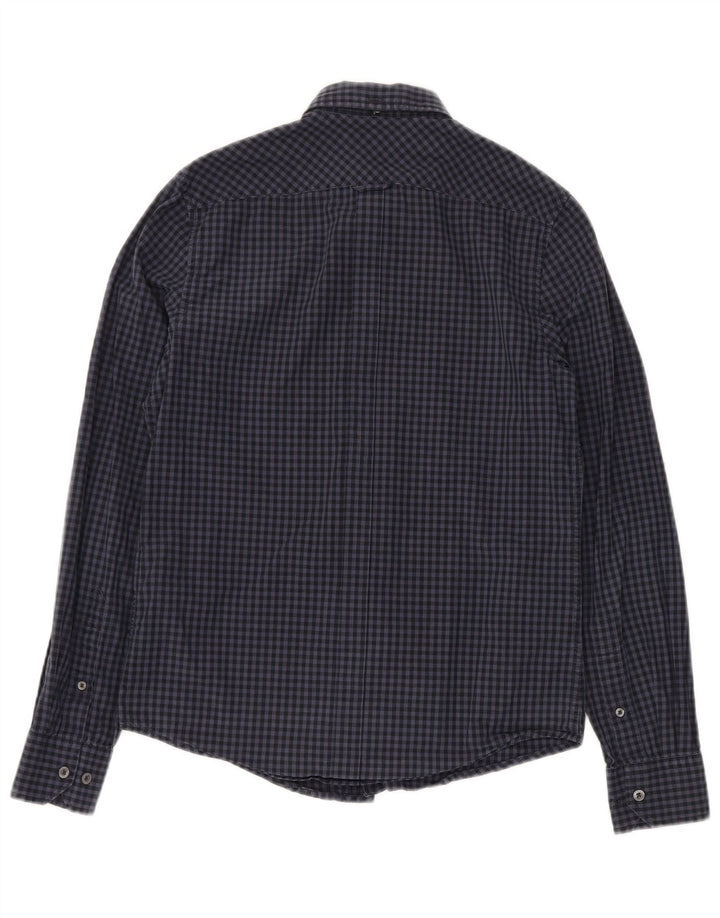 BEN SHERMAN Ανδρικό πουκάμισο XS Navy Blue Gingham Cotton