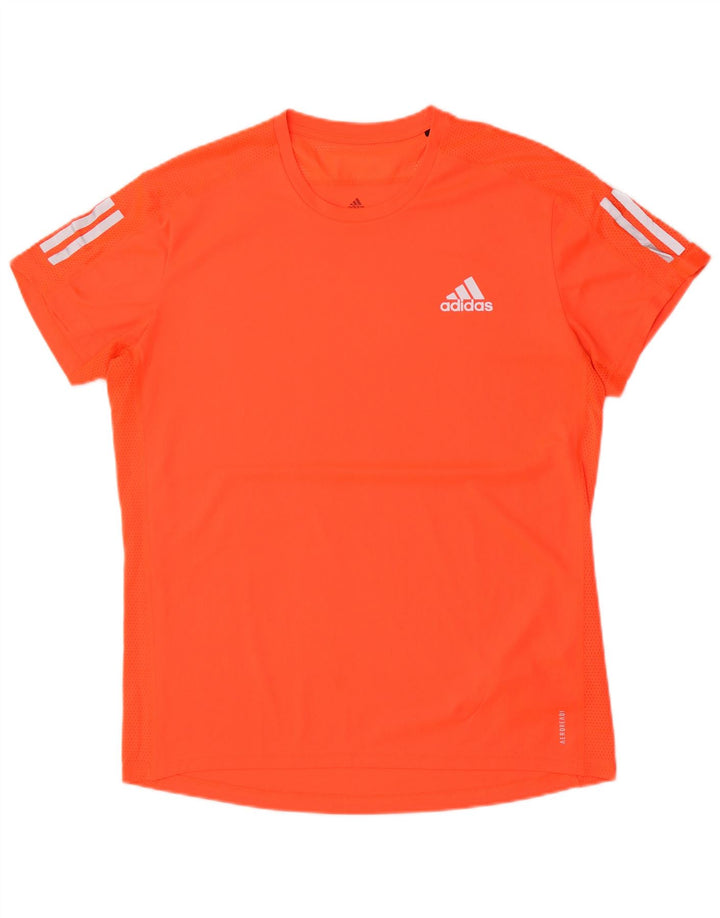 Adidas Ανδρικό T-Shirt Aeroready Top μεσαίο πορτοκαλί πολυεστέρας