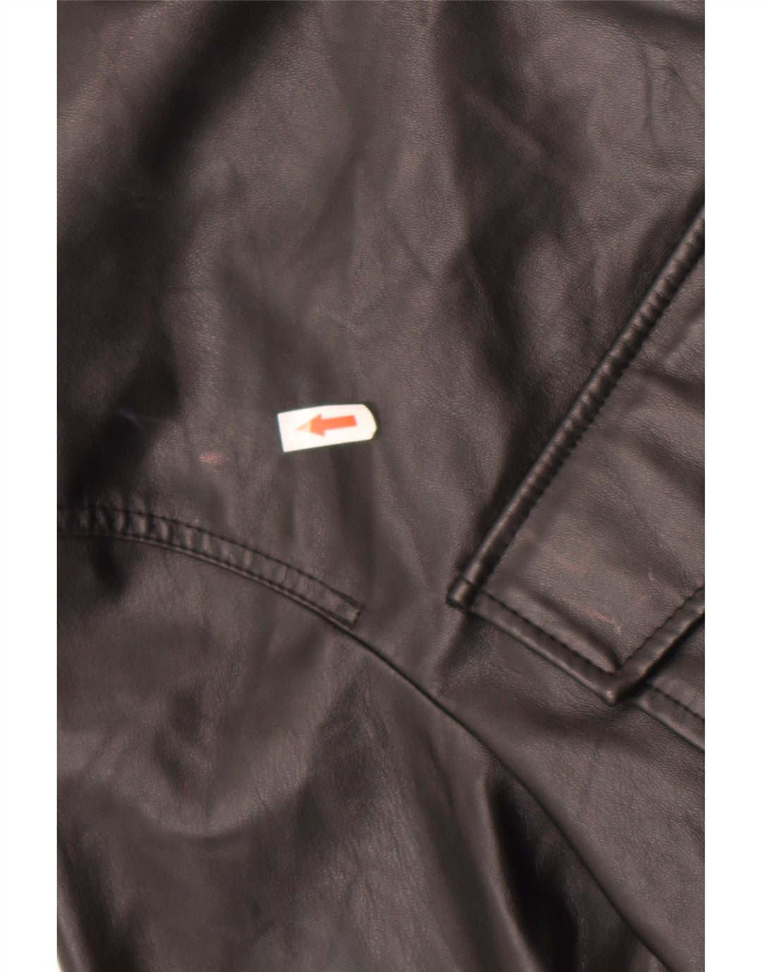 Zara Γυναικείο πουκάμισο από συνθετικό δέρμα UK 14 Medium Μαύρο Πολυεστέρας
