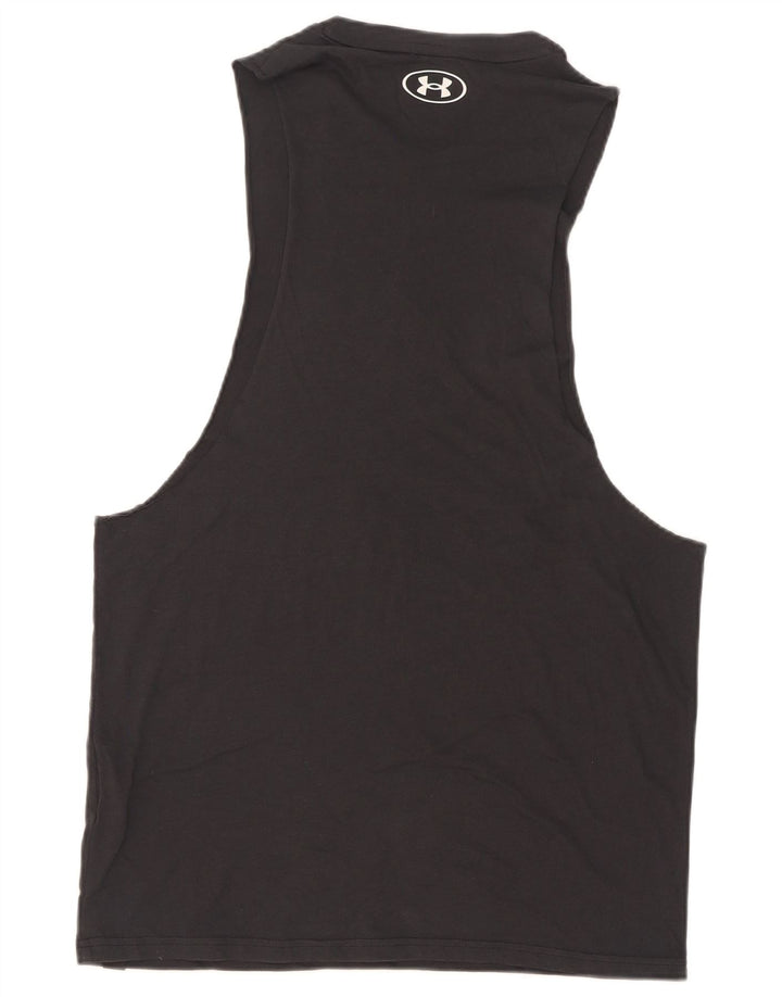 Ανδρικό γραφικό γιλέκο Under Armour, μεσαίο μαύρο βαμβακερό