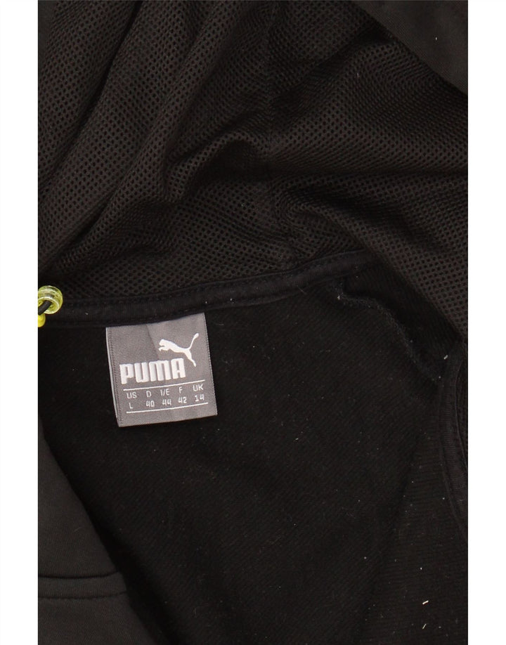 Γυναικείο πουλόβερ με κουκούλα με φερμουάρ PUMA UK 14 μεσαίο μαύρο