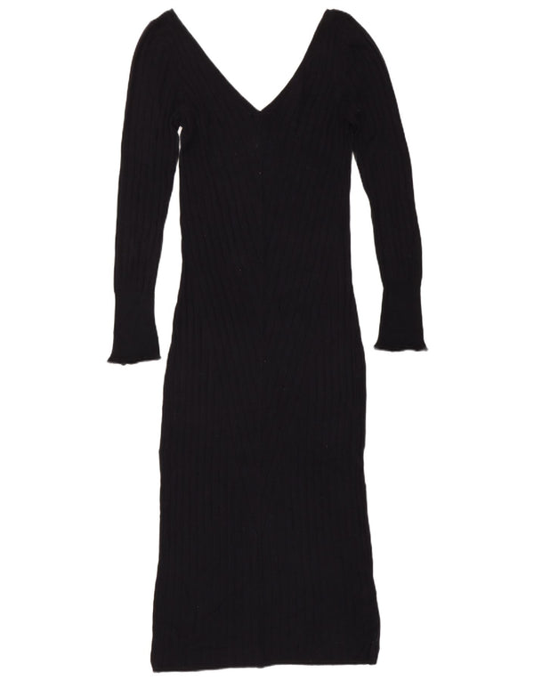 Topshop Γυναικείο μακρυμάνικο Maxi Jumper Φόρεμα UK 12 Medium Navy Blue