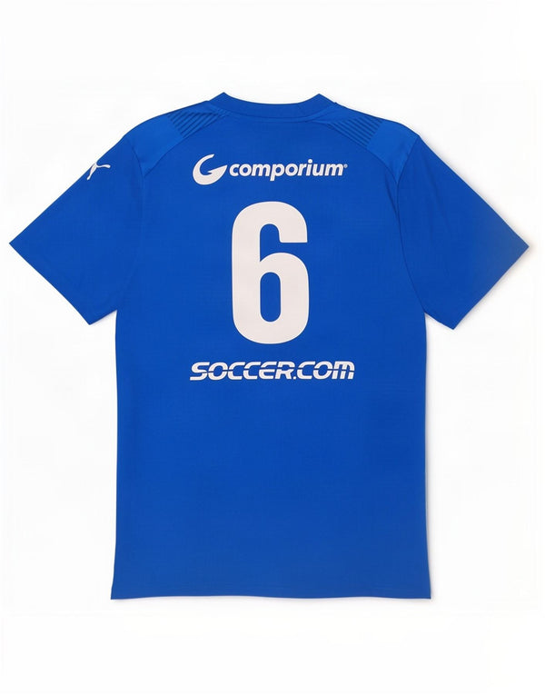Γραφικό μπλουζάκι Puma Mens Charlotte Soccer Academy Top μεσαίο μπλε