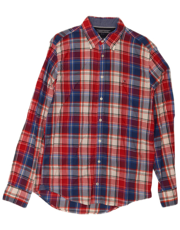 Tommy Hilfiger Ανδρικό πουκάμισο New York Fit Μικρό πολύχρωμο βαμβακερό