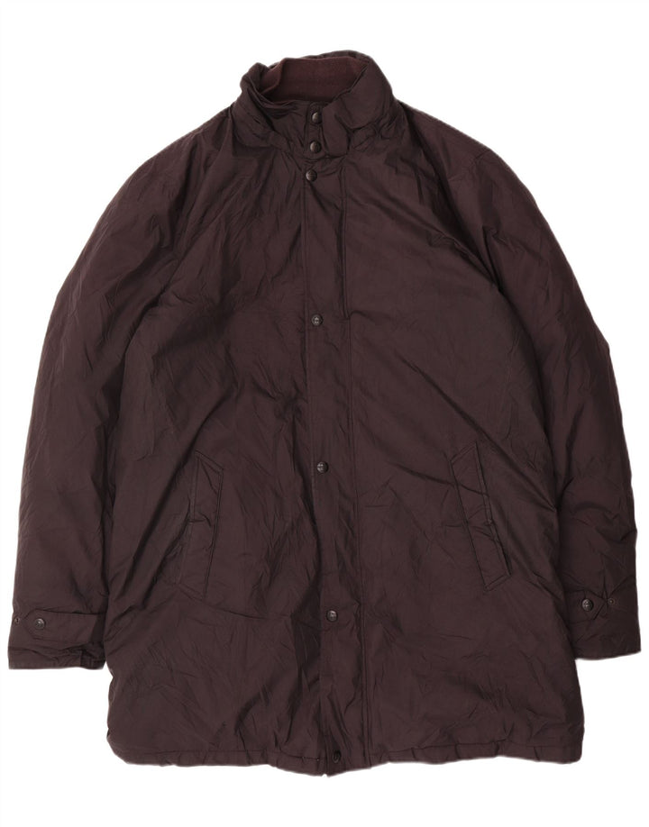 Massimo Dutti Ανδρικό παλτό UK 44 2XL Μαύρο Πολυεστέρας