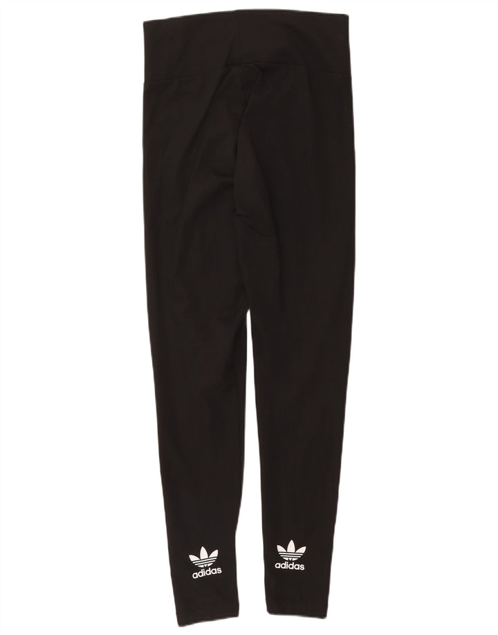 Γυναικεία γραφικά κολάν Adidas UK 14 Large Black Polyester