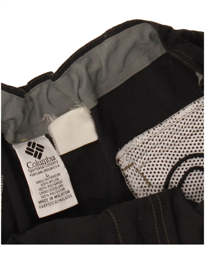 Ανδρικό παντελόνι αντιανεμικό COLUMBIA μεγάλο μαύρο νάιλον