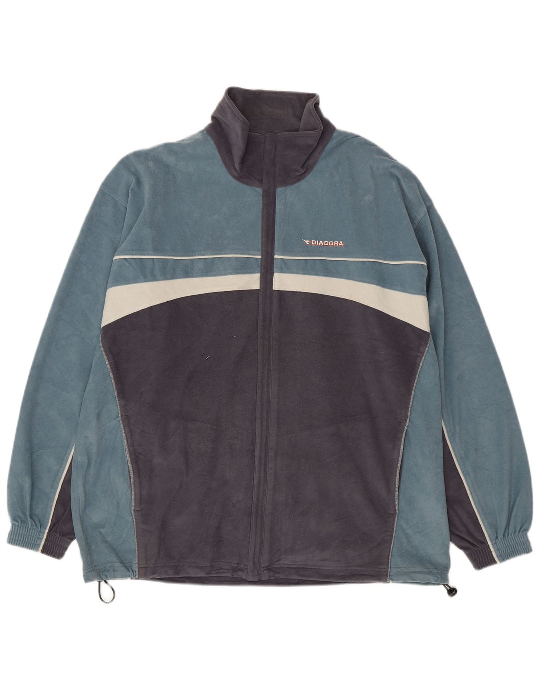Diadora Ανδρικό Fleece Jacket UK 42 XL Blue Colorblock Polyester
