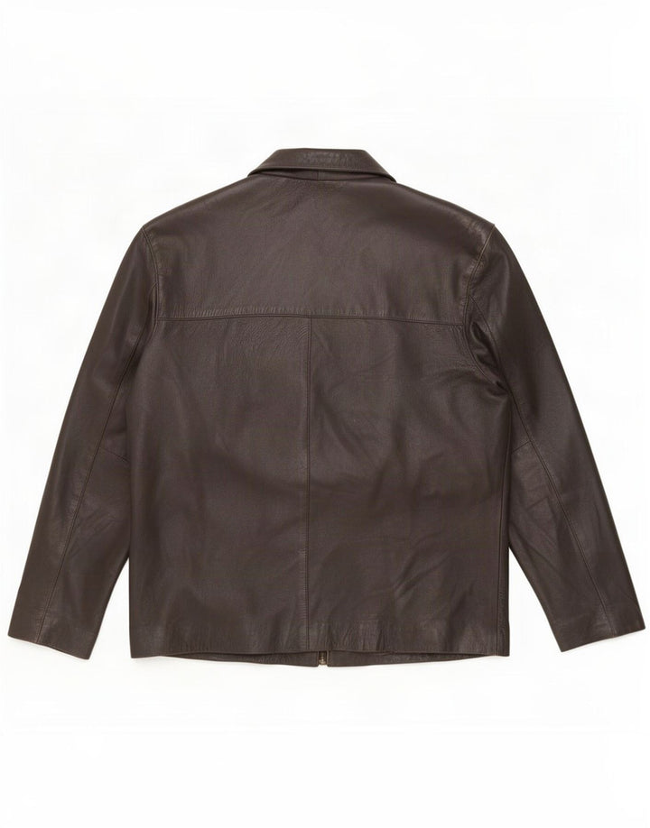 Ανδρικό Δερμάτινο Μπουφάν MONTANA UK 40 Large Brown