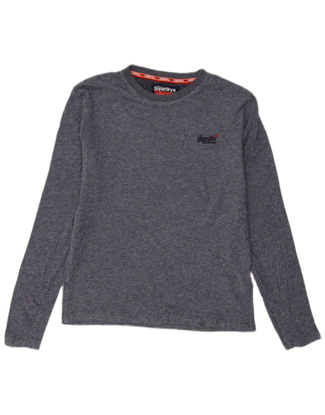 Ανδρικό μπλουζάκι Superdry, μακρυμάνικο, μεσαίο μπλε βαμβακερό