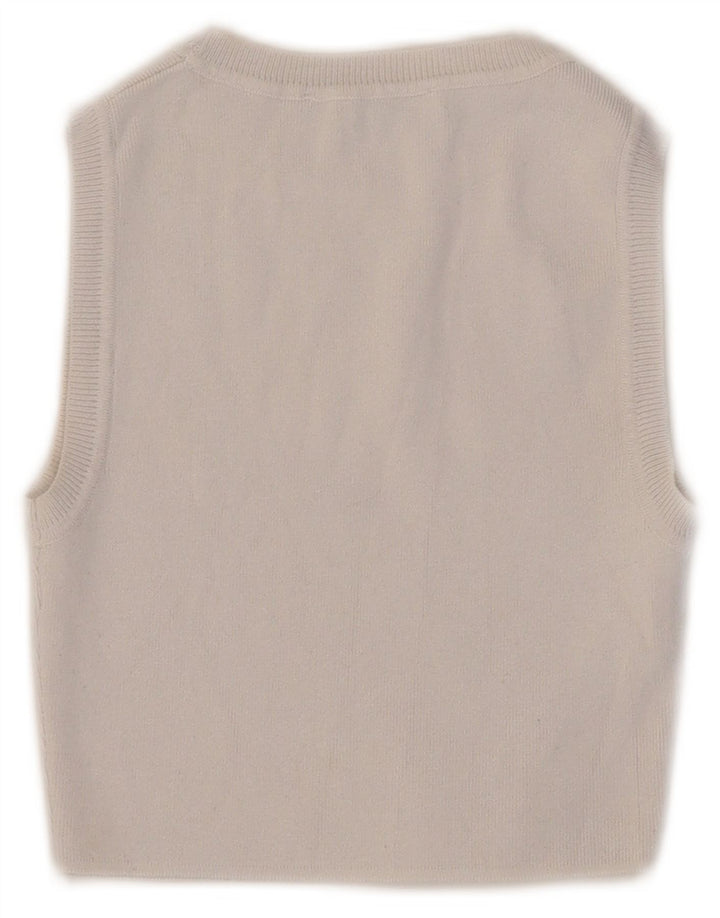 Zara Γυναικείο Γιλέκο Crop UK 8 Small White