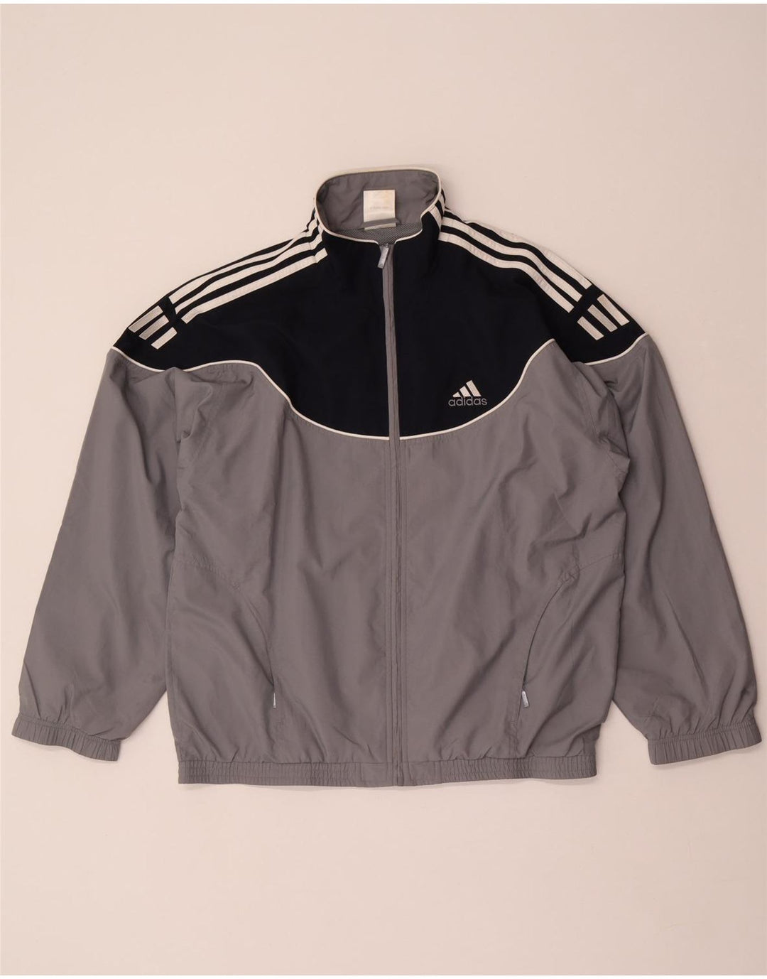 Ανδρική φόρμα Adidas Top Jacket UK 38/40 Medium Grey Colorblock Polyester