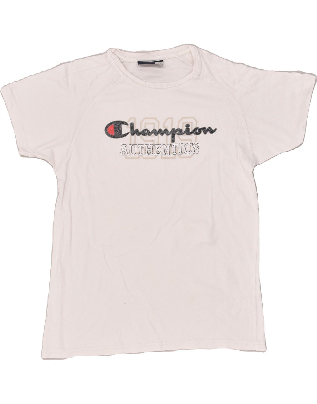 CHAMPION Boys Graphic T-Shirt Top 13-14 Years XL White | Vintage Champion | Thrift | Second-Hand Champion | Used Clothing | Messina Hembry 