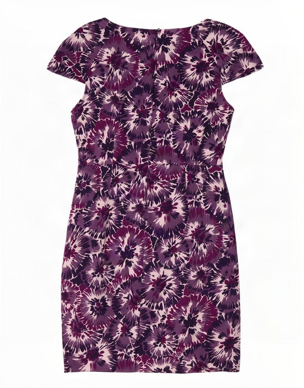 Γυναικείο φόρεμα με θήκη Laura Ashley UK 20 2XL Μωβ φλοράλ βαμβακερό