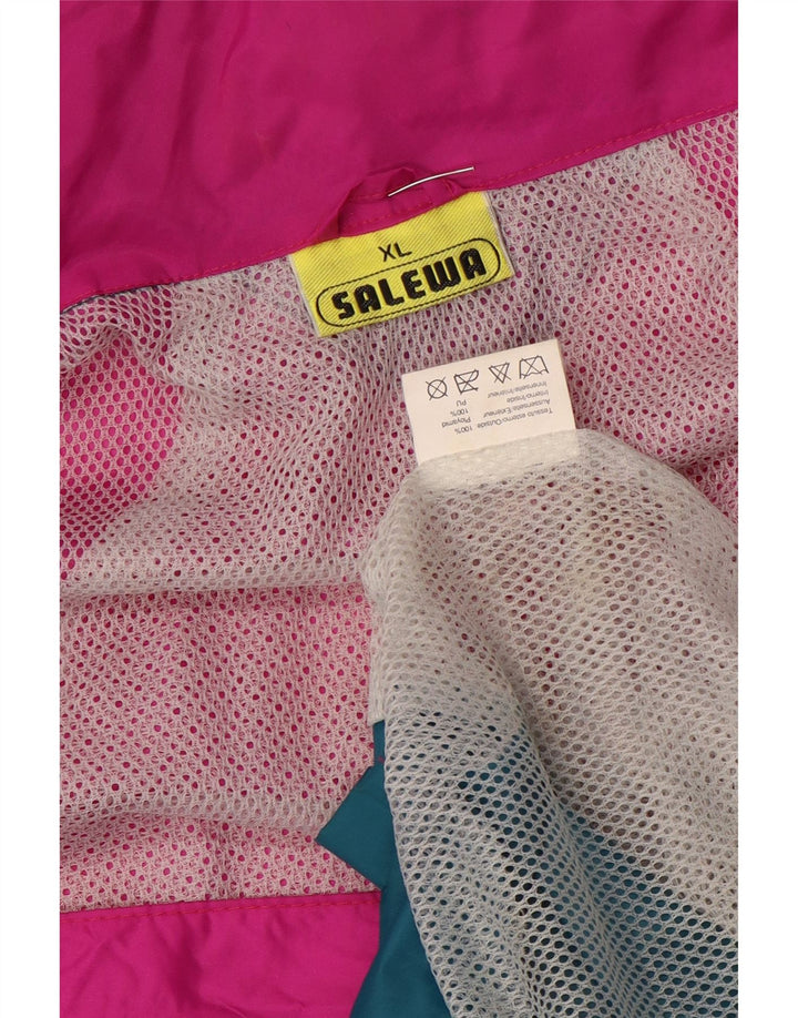 Ανδρικό μπουφάν SALEWA Windbreaker UK 42 XL Pink Colourblock Polyamide