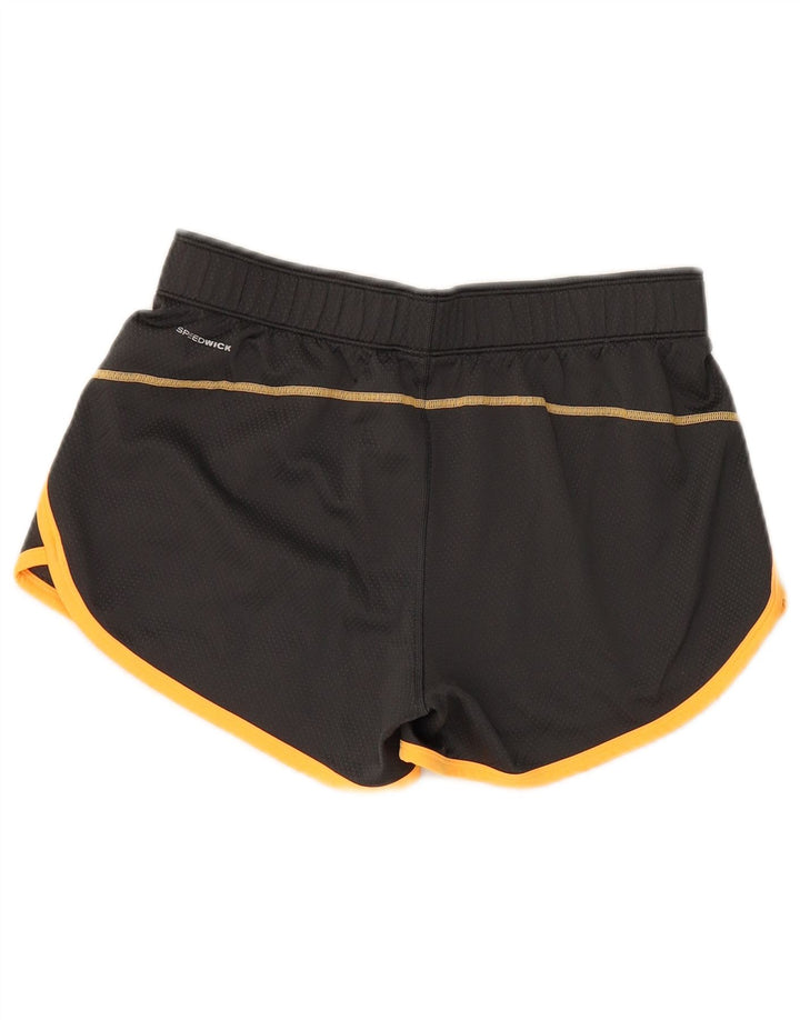 REEBOK Womens Sport Shorts UK 14 Medium  Black Polyester