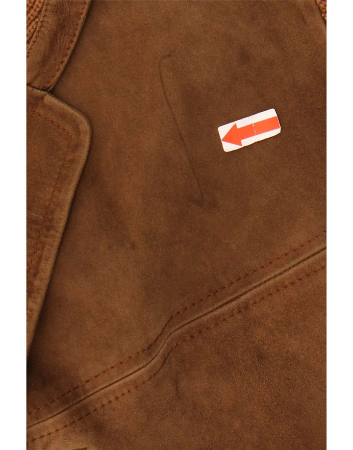 Vintage Ανδρικό Suede Jacket UK 40 Large Brown
