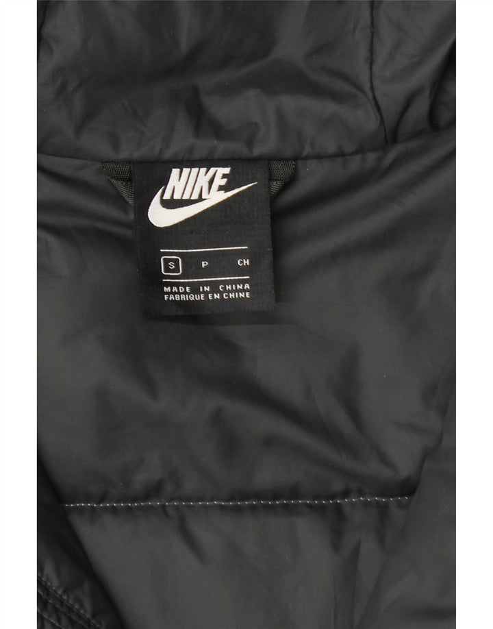 Ανδρικό μπουφάν Nike με κουκούλα UK 36 Small Black Colorblock Πολυεστέρας