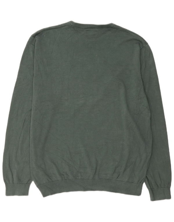 Ανδρικό πουλόβερ Marks & Spencer Graphic Crew Neck Jumper 3XL Πράσινο Χριστουγεννιάτικο