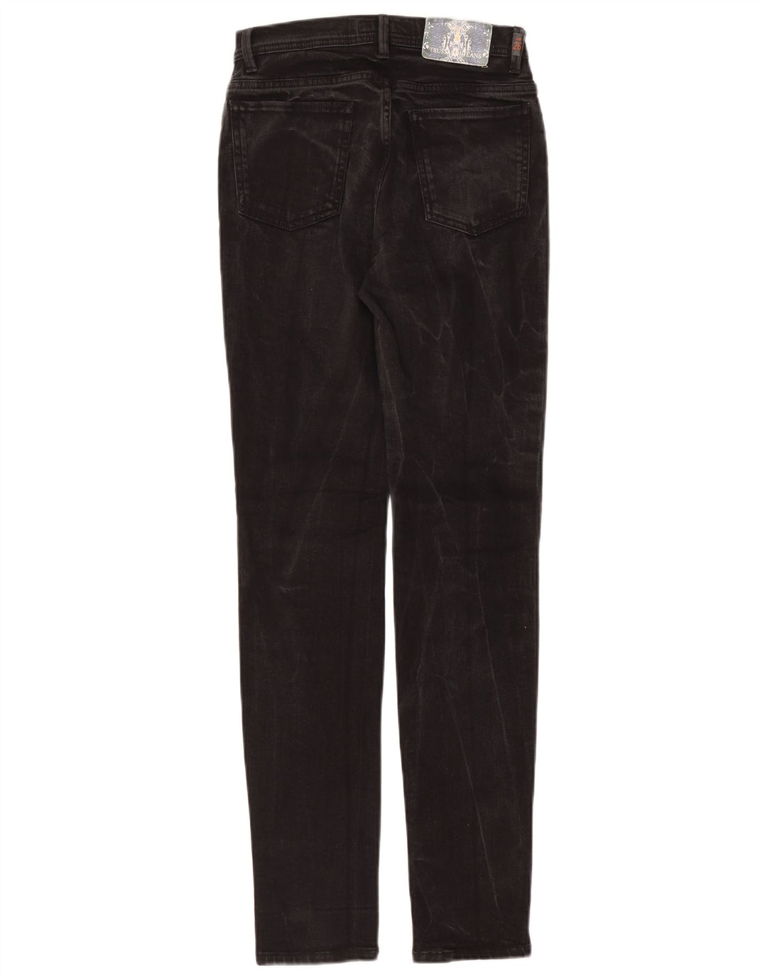 Γυναικείο τζιν Trussardi ίσιο W26 L31 μαύρο βαμβακερό