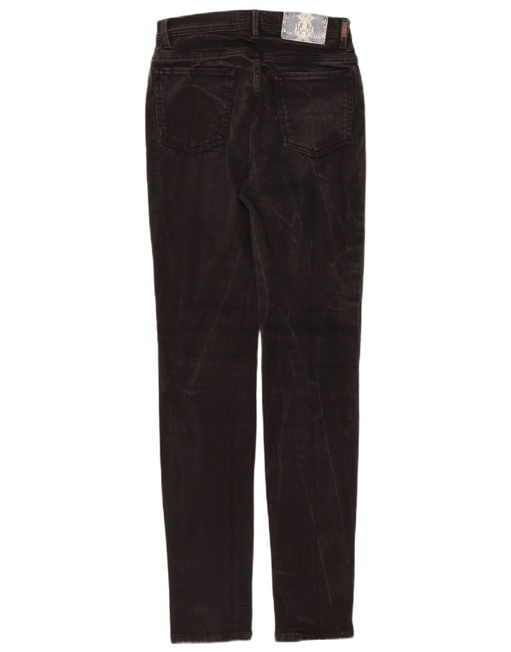 Γυναικείο τζιν Trussardi ίσιο W26 L31 μαύρο βαμβακερό