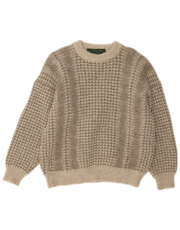 Ανδρικό πουλόβερ Killarney Boat Neck Jumper UK 40 Medium Beige New Wool