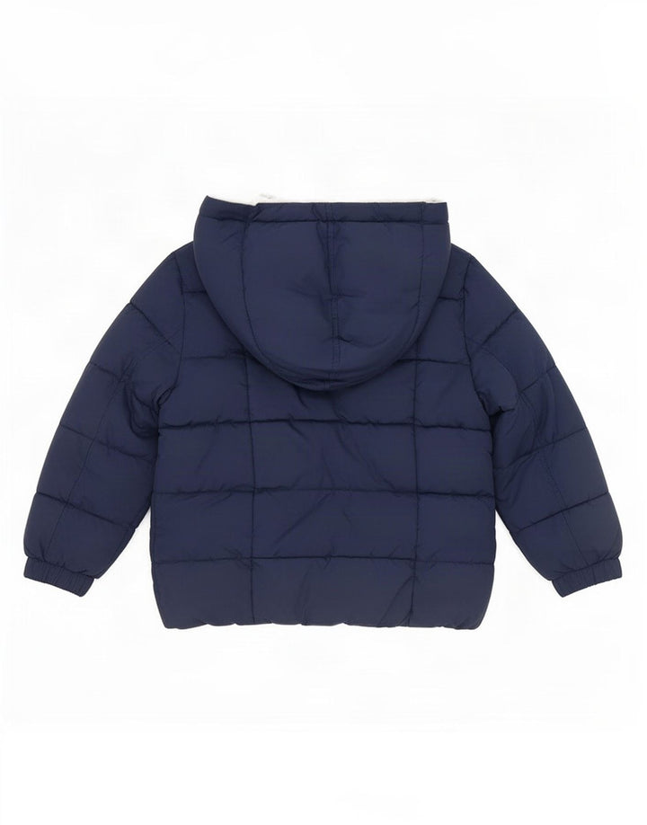 Μπουφάν Benetton Boys με κουκούλα με επένδυση 2-3 ετών Navy Blue Polyester
