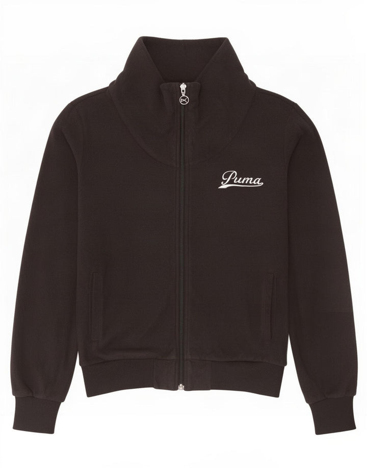 Puma Γυναικείο Fleece Jacket UK 10 Small Black