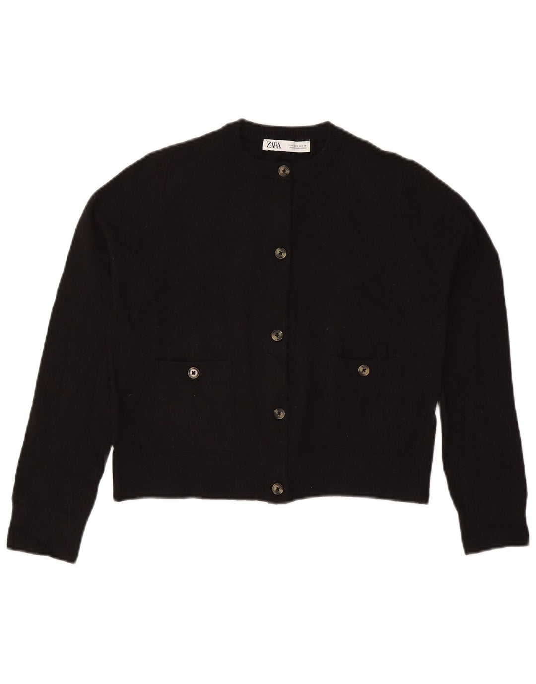Ζακέτα Zara Crop UK 10 Small Black