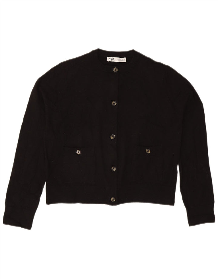Ζακέτα Zara Crop UK 10 Small Black