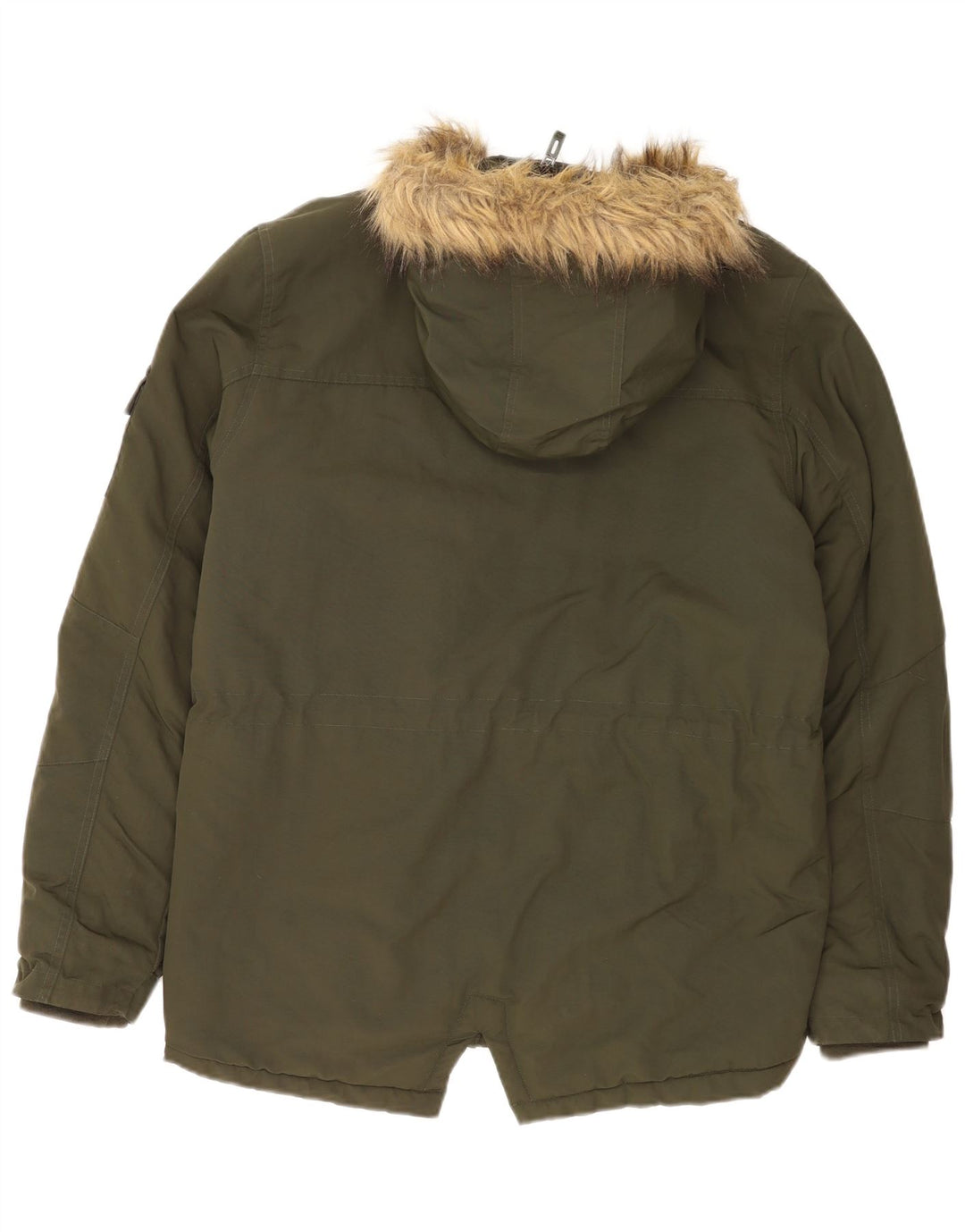 Ellesse Ανδρικό μπουφάν Parka με κουκούλα UK 38 Medium Khaki Nylon