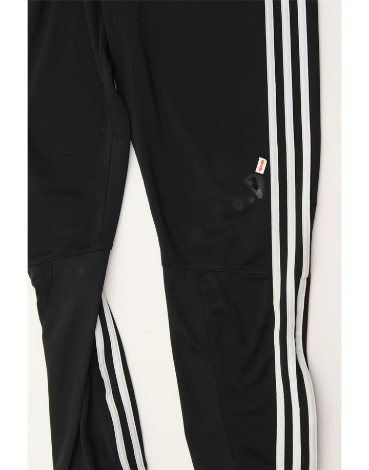 ADIDAS Boys Tracksuit Trousers 13-14 Years  Black Polyester Vintage Adidas and Second-Hand Adidas from Messina Hembry 