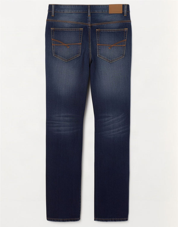Γαλλικό Connection Ανδρικό κανονικό τζιν ίσιο W34 L32 Navy Blue Cotton