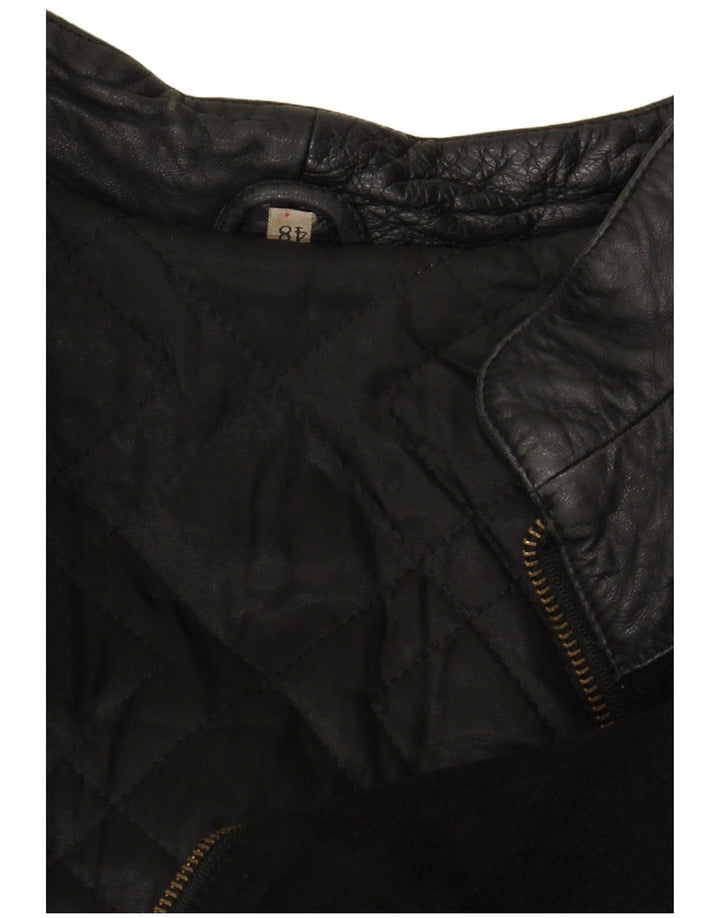 Γυναικείο Suede Jacket VINTAGE IT 48 XL Μαύρο