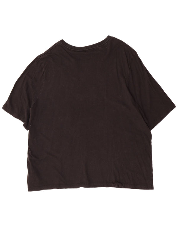 Ανδρικό γραφικό μπλουζάκι Puma 4XL μαύρο βαμβακερό