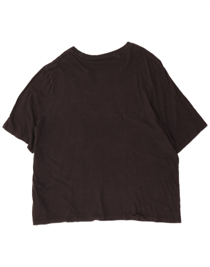 Ανδρικό γραφικό μπλουζάκι Puma 4XL μαύρο βαμβακερό