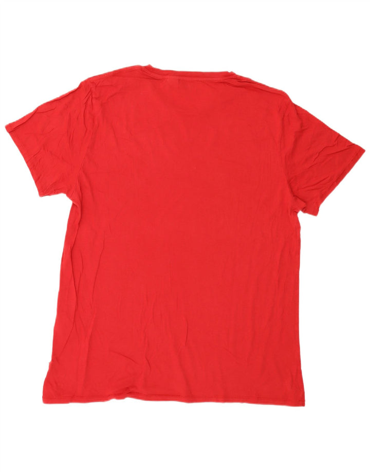 Ανδρικό γραφικό T-Shirt Levi's Top XL Red Cotton