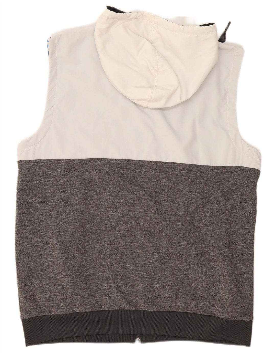 Ανδρικό πουλόβερ με κουκούλα με φερμουάρ ADIDAS Μεγάλο γκρι πολυεστέρα