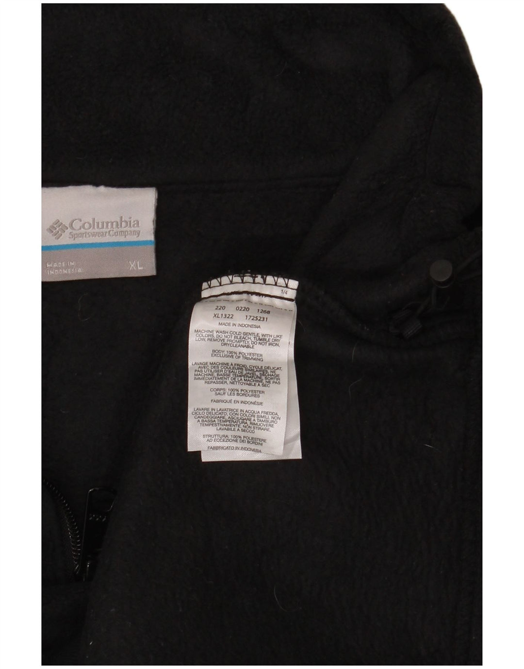 COLUMBIA Γυναικείο Fleece Jacket UK 18 XL Μαύρο Πολυεστέρας