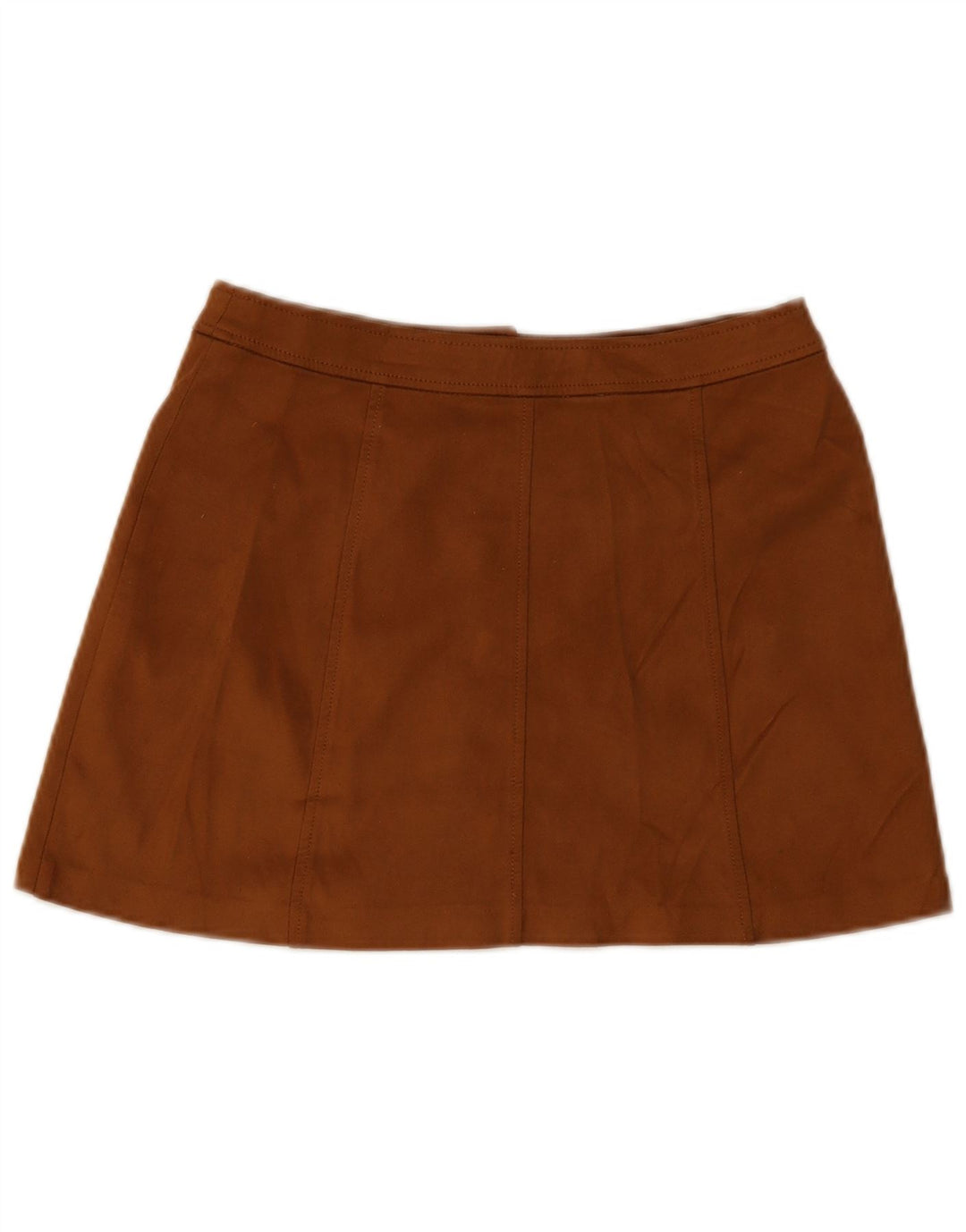 Zara Γυναικεία Μίνι Φούστα Μεσαίο W28 Καφέ Πολυεστέρας