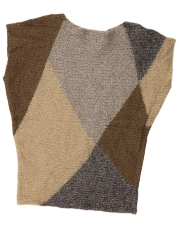 BENETTON Γυναικείο πουλόβερ με λαιμόκαυστο UK 14 Μεσαίο Πολύχρωμο