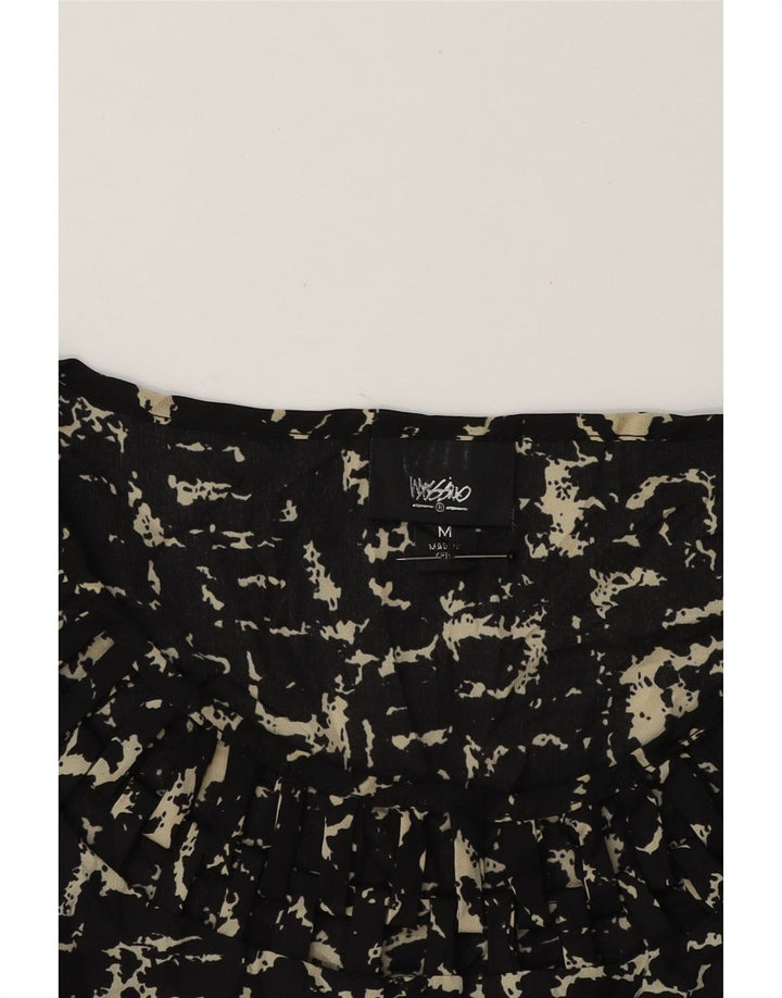MOSSIMO Womens Abstract Pattern Basic Dress UK 14 Medium Black Polyester Vintage Mossimo and Second-Hand Mossimo from Messina Hembry 