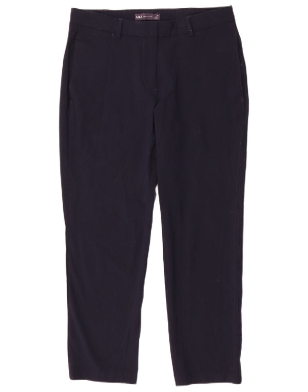 Marks & Spencer Γυναικείο παντελόνι Chino UK 10 Small W28 L25 Navy Blue