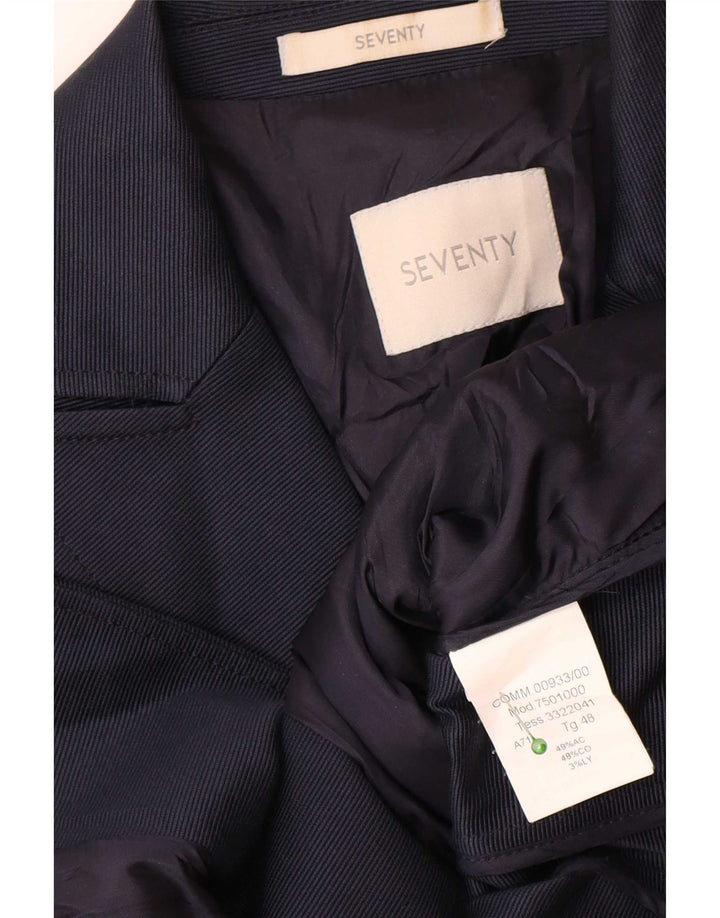 Seventy Γυναικείο Μπουφάν Blazer με 2 Κουμπιά IT 48 XL Navy Blue Cotton