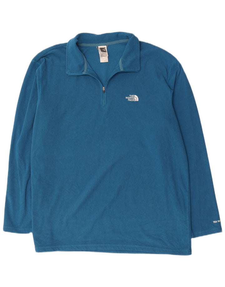 Mens Zip Neck Fleece Jumper 2XL