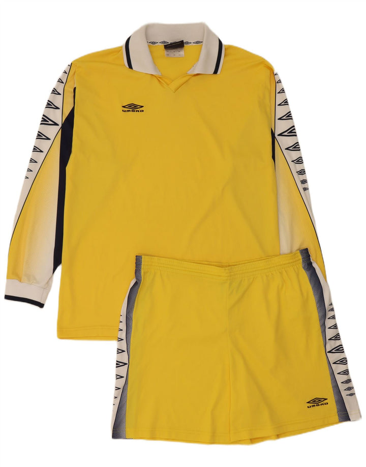 Umbro Mens Graphic 2 Piece Set XL Yellow Colorblock Polyester