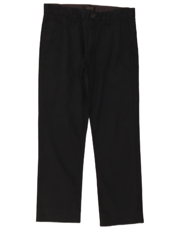 Zara Ανδρικό ίσιο παντελόνι Chino EU 38 Small W30 L28 Μαύρο