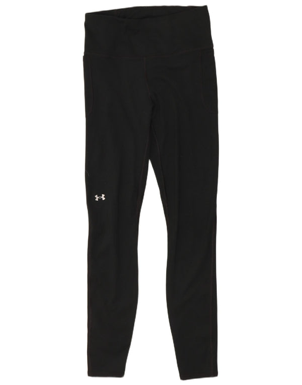 Under Armour Γυναικεία Εφαρμοσμένα Κολάν UK 12 Μεσαίου Μαύρου Πολυεστέρα